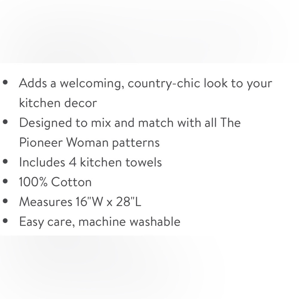 🌺 Last Set 🌺 New Pioneer Woman Honeycomb Kitchen Towel Set, Multicolor, 4 Piece - Picture 2 of 8